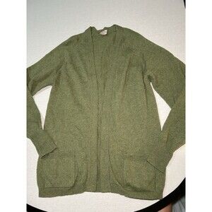 VTG St. Michael olive green cardigan sweater sz M, made in Britain, academia